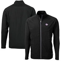 Men's Cutter & Buck TCU Horned Frogs Adapt Eco Knit Hybrid Recycled Big Tall Full-Zip Jacket