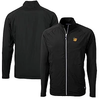 Men's Cutter & Buck Black Baylor Bears Adapt Eco Knit Hybrid Recycled Big Tall Full-Zip Jacket