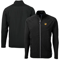 Men's Cutter & Buck Black Baylor Bears Adapt Eco Knit Hybrid Recycled Big Tall Full-Zip Jacket