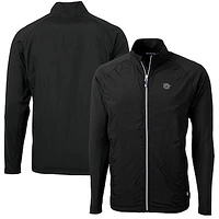 Men's Cutter & Buck Black Cincinnati Bearcats Adapt Eco Knit Hybrid Recycled Big Tall Full-Zip Jacket