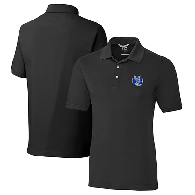 Men's Cutter & Buck Black Air Force Falcons Vault Advantage Tri-Blend Pique Big Tall Polo