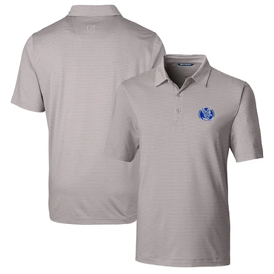 Men's Cutter & Buck Gray Air Force Falcons Big Tall Forge Pencil Stripe Stretch Polo