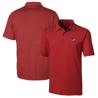 Men's Cutter & Buck Cardinal Arkansas Razorbacks Big Tall Forge Pencil Stripe Stretch Polo