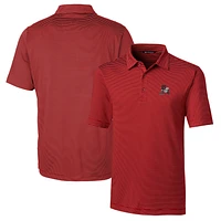 Men's Cutter & Buck Cardinal Arkansas Razorbacks Big Tall Forge Pencil Stripe Stretch Polo