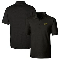 Men's Cutter & Buck Black George Mason Patriots Big Tall Forge Pencil Stripe Stretch Polo