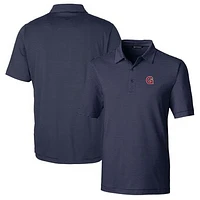 Men's Cutter & Buck Navy Gonzaga Bulldogs Big Tall Forge Pencil Stripe Stretch Polo
