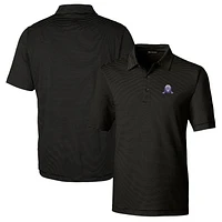 Men's Cutter & Buck Northwestern Wildcats Big Tall Forge Pencil Stripe Stretch Polo