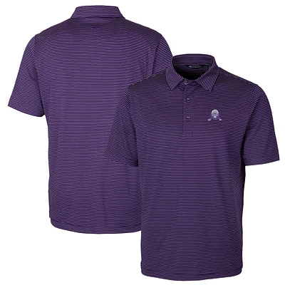 Men's Cutter & Buck Purple Northwestern Wildcats Big Tall Forge Pencil Stripe Stretch Polo