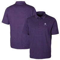 Men's Cutter & Buck Purple Northwestern Wildcats Big Tall Forge Pencil Stripe Stretch Polo