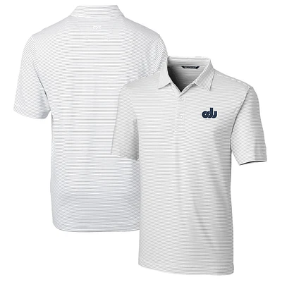 Men's Cutter & Buck White Old Dominion Monarchs Big Tall Forge Pencil Stripe Stretch Polo