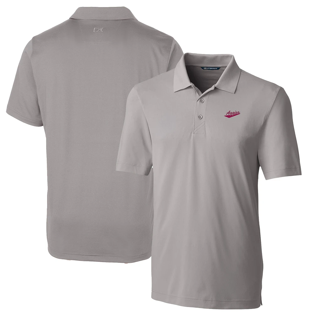 Men's Cutter & Buck Gray New Mexico State Aggies Big Tall Forge Stretch Polo