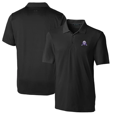 Men's Cutter & Buck Black Northwestern Wildcats Logo Big Tall Forge Stretch Polo