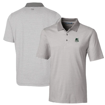 Men's Cutter & Buck Gray Portland State Vikings Big Tall Forge Tonal Stripe Stretch Polo
