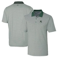 Men's Cutter & Buck Green Portland State Vikings Big Tall Forge Tonal Stripe Stretch Polo