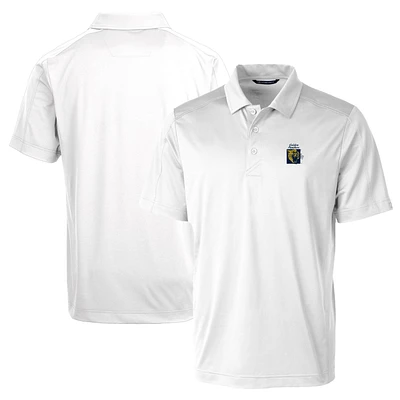 Men's Cutter & Buck White FIU Panthers Team Logo Big Tall Prospect Textured Stretch Polo