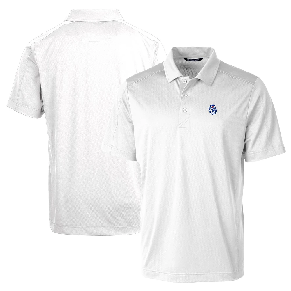 Men's Cutter & Buck Fresno State Bulldogs Team Logo Big Tall Prospect Textured Stretch Polo