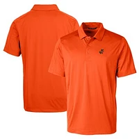 Men's Cutter & Buck Orange Florida Gators Team Logo Big & Tall Prospect Textured Stretch Polo