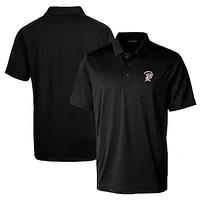 Men's Cutter & Buck Black Mississippi State Bulldogs Team Logo Big Tall Prospect Textured Stretch Polo