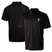 Men's Cutter & Buck Black Mississippi State Bulldogs Team Logo Big Tall Prospect Textured Stretch Polo