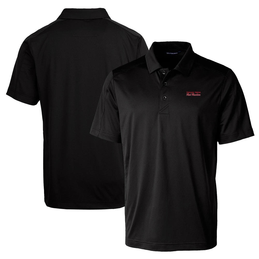 Men's Cutter & Buck Texas Tech Red Raiders Team Logo Big Tall Prospect Textured Stretch Polo