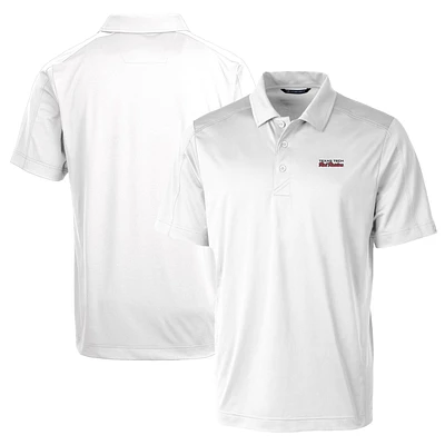 Men's Cutter & Buck White Texas Tech Red Raiders Team Logo Big Tall Prospect Textured Stretch Polo