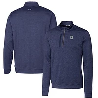 Men's Cutter & Buck Navy Georgetown Hoyas Vault Big Tall Stealth Quarter-Zip Pullover Top