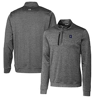 Men's Cutter & Buck Steel Georgetown Hoyas Vault Big Tall Stealth Quarter-Zip Pullover Top