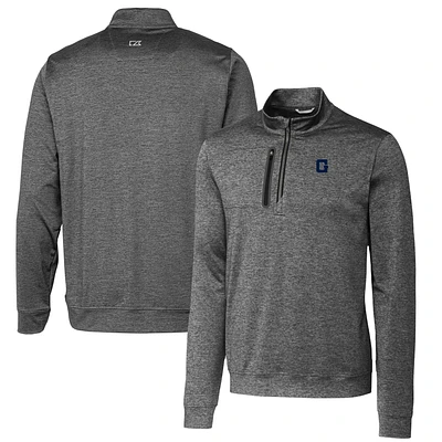Men's Cutter & Buck Steel Georgetown Hoyas Vault Big Tall Stealth Quarter-Zip Pullover Top