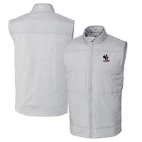 Men's Cutter & Buck Delaware Fightin' Blue Hens Vault Big Tall Stealth Hybrid Windbreaker Full-Zip Vest