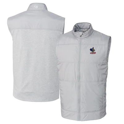 Men's Cutter & Buck Delaware Fightin' Blue Hens Vault Big Tall Stealth Hybrid Windbreaker Full-Zip Vest
