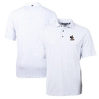 Men's Cutter & Buck Delaware Fightin' Blue Hens Team Big Tall Virtue Eco Pique Tile Print Polo