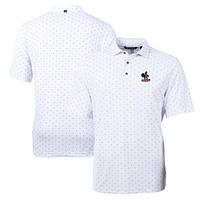 Men's Cutter & Buck Delaware Fightin' Blue Hens Team Big Tall Virtue Eco Pique Tile Print Polo