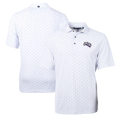 Men's Cutter & Buck Stephen F Austin Lumberjacks Team Big Tall Virtue Eco Pique Tile Print Polo