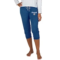 Women's Navy Winnipeg Jets Quest Knit Capri Pants