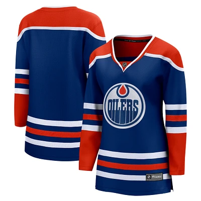 Women's Fanatics Royal Edmonton Oilers Home Breakaway Blank Jersey