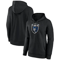 Women's Black San Jose Earthquakes Official Logo Pullover Hoodie