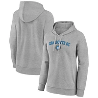 Women's Gray Charlotte FC Victory Arch Pullover Hoodie