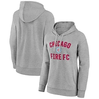 Women's Gray Chicago Fire Victory Arch Pullover Hoodie