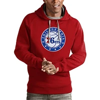 Men's Antigua Philadelphia 76ers Team Logo Victory Pullover Hoodie
