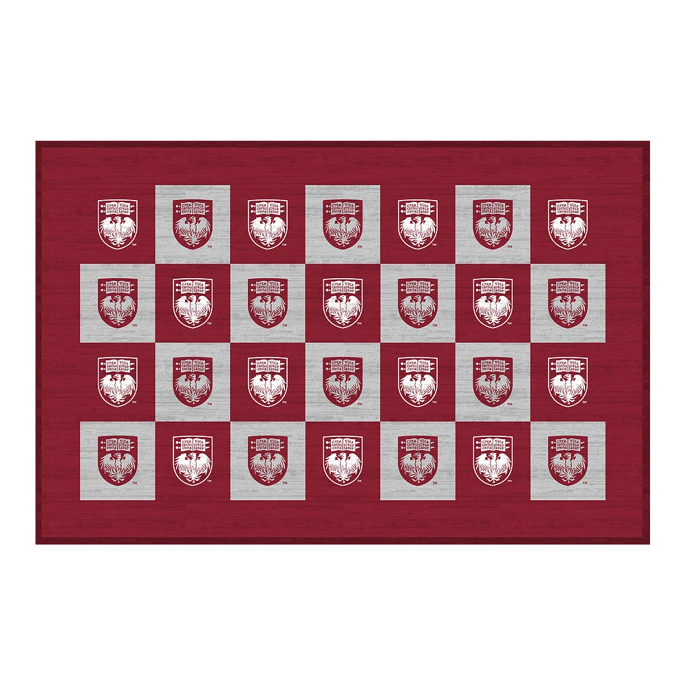 UChicago Maroons 30'' x 46'' Checkerboard Floor Mat