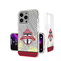 Toronto FC Personalized Endzone Plus Design iPhone Glitter Case