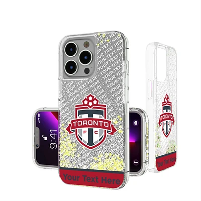 Toronto FC Personalized Endzone Plus Design iPhone Glitter Case