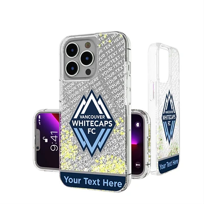 Vancouver Whitecaps FC Personalized Endzone Plus Design iPhone Glitter Case