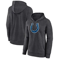 Women's Charcoal Indianapolis Colts Primary Logo Pullover Hoodie