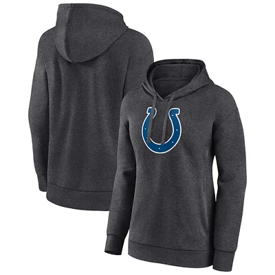 Women's Charcoal Indianapolis Colts Primary Logo Pullover Hoodie