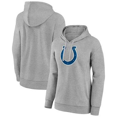 Women's Gray Indianapolis Colts Primary Logo Pullover Hoodie