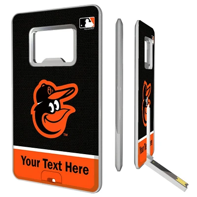 Baltimore Orioles Personalized Credit Card USB Drive & Bottle Opener