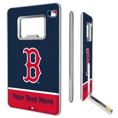 Boston Red Sox Personalized Credit Card USB Drive & Bottle Opener