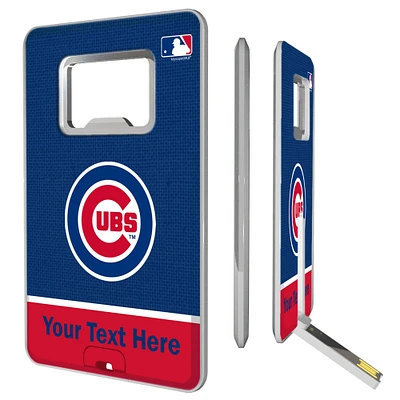 Chicago Cubs Personalized Credit Card USB Drive & Bottle Opener