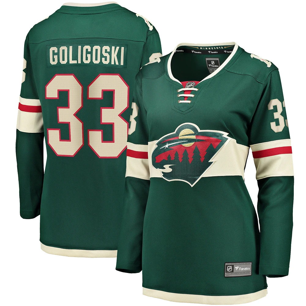 Women's Fanatics Alex Goligoski Green Minnesota Wild Home Breakaway Player Jersey